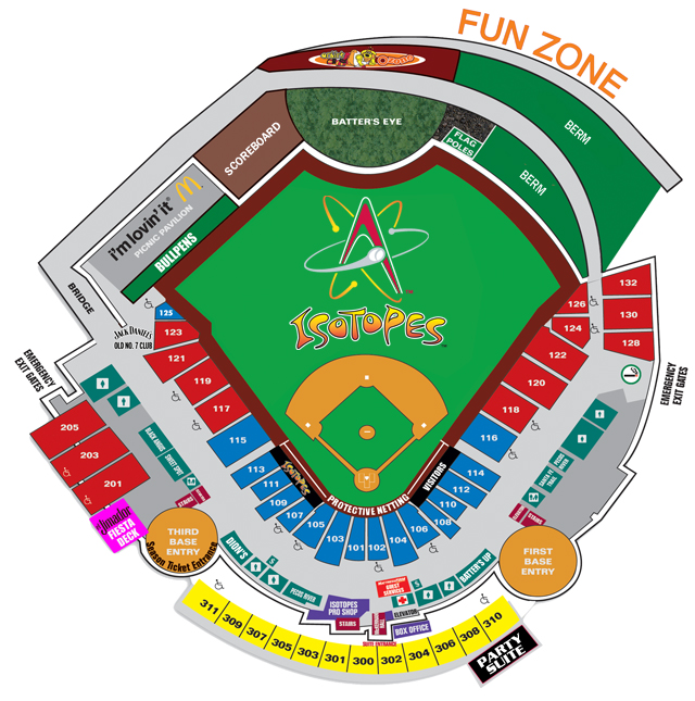 Abq Isotopes Seating Chart